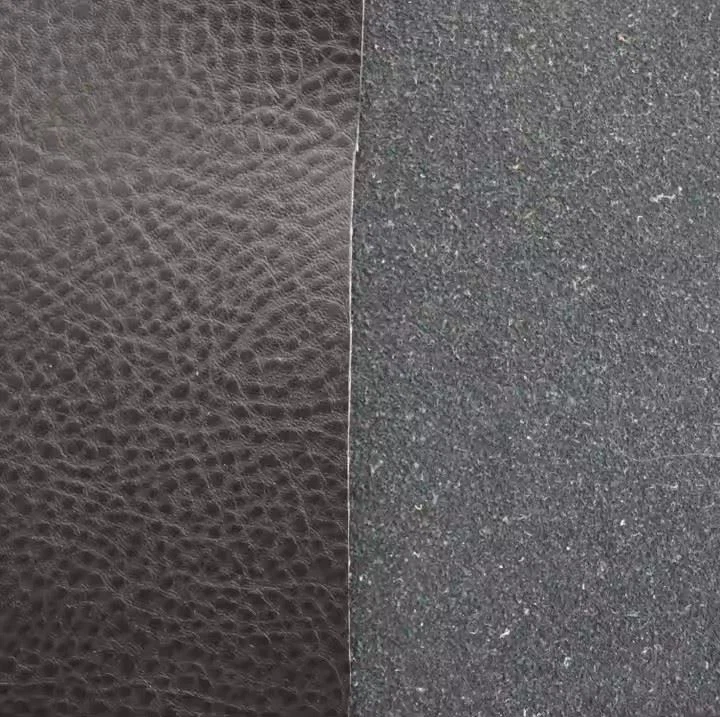 New Product BS5852 Fireproof Flame Retardant Embossed Suede Microfiber Rexine PVC PU Sofa Bonded Flocking Furniture Leather