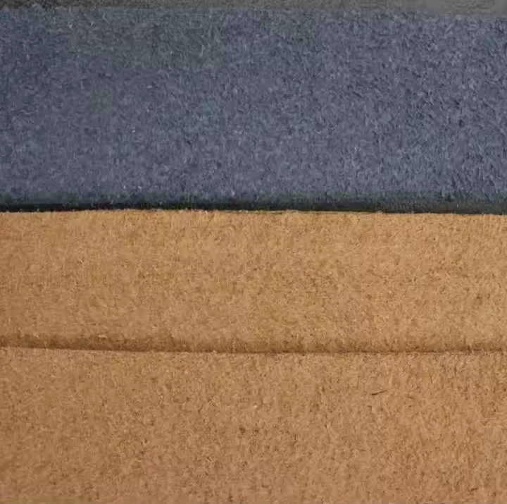 New Product BS5852 Fireproof Flame Retardant Embossed Suede Microfiber Rexine PVC PU Sofa Bonded Flocking Furniture Leather